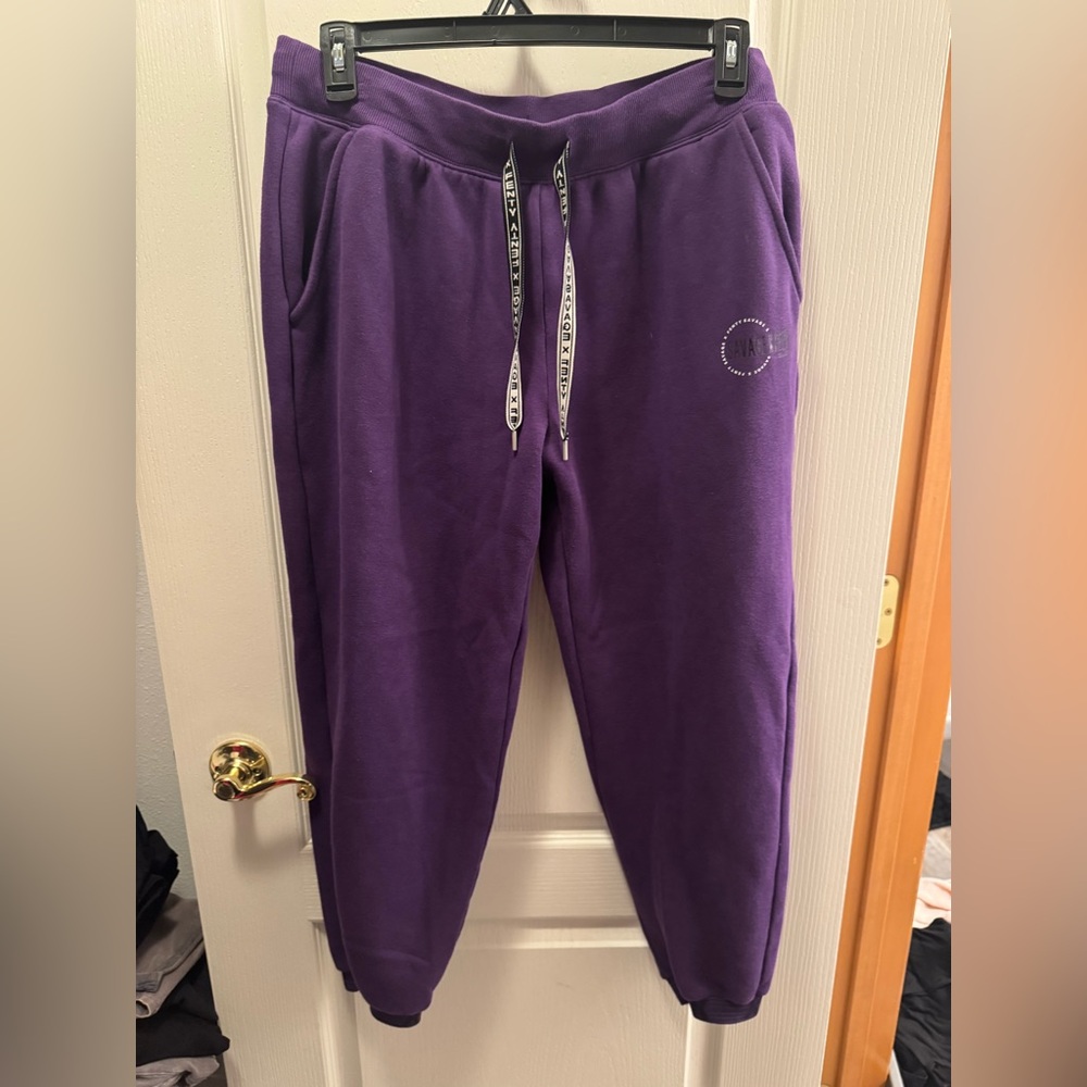 Savage X Fenty Purple Logo Joggers Athleisure Lounge Pants Size L